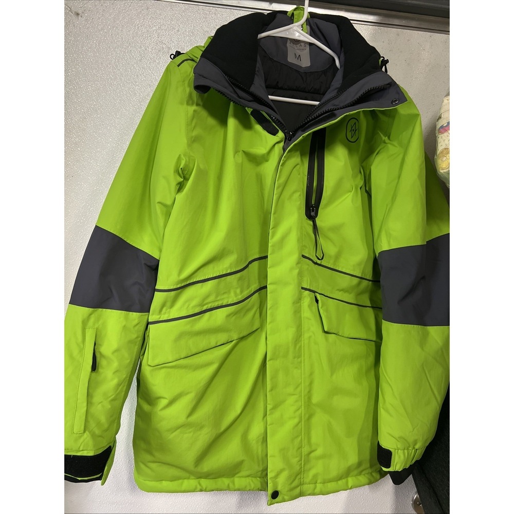 atlas ocean voyage green waterproof jacket size M